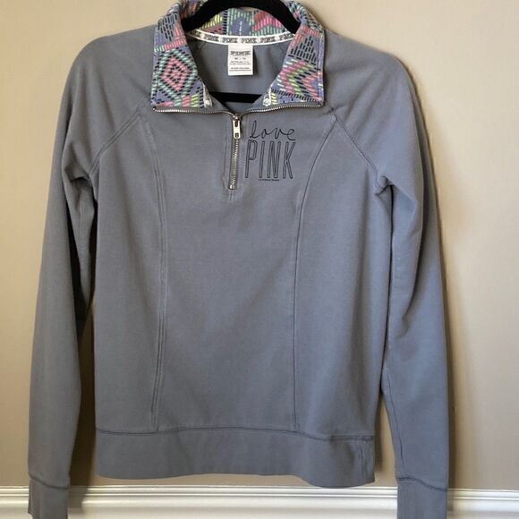 VICTORIA’S Secret Pink Quarter Zip Pullover - Picture 2 of 9